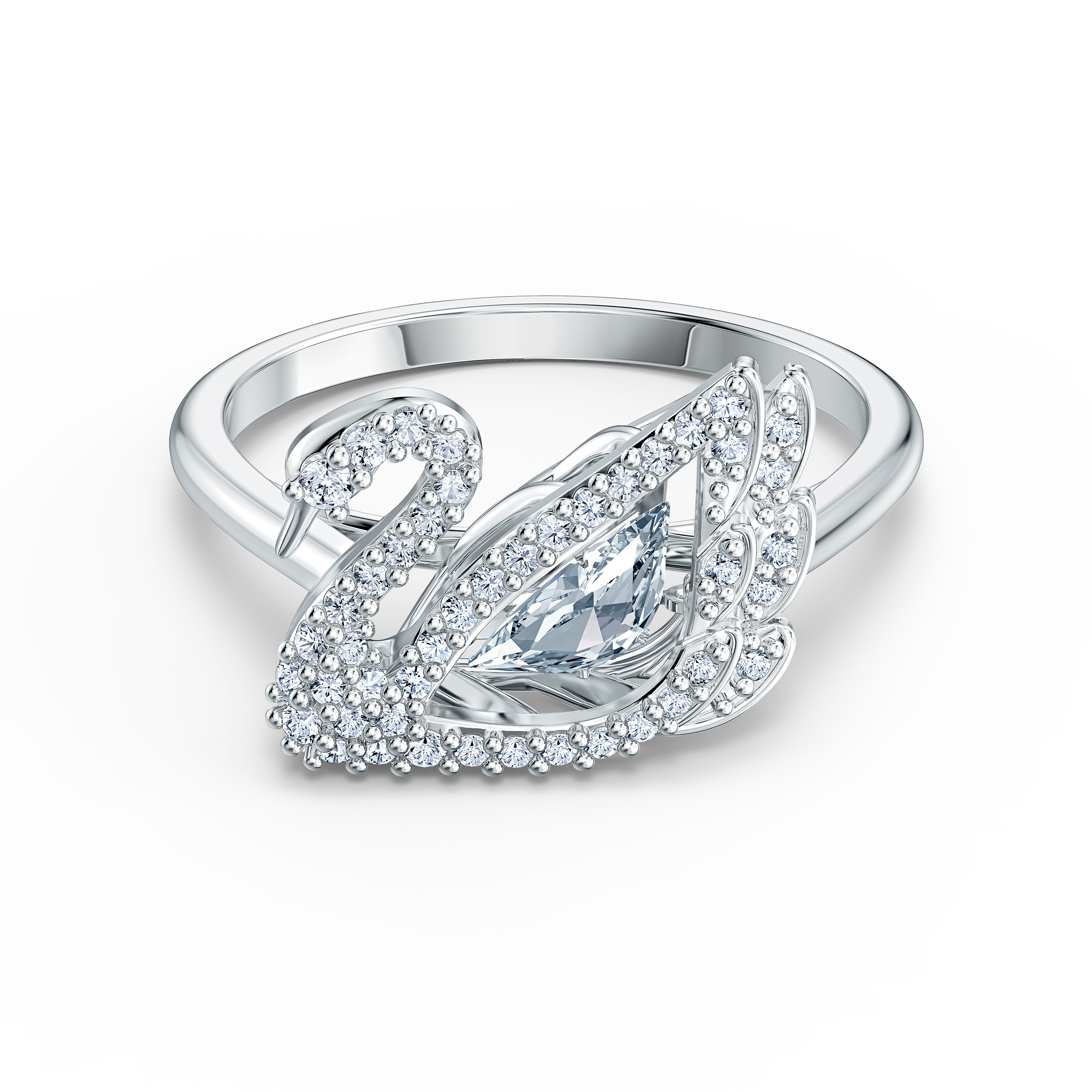 高清图|施华洛世奇FRISSON MIXED CUTS 戒指, 白色, 镀玫瑰金色戒指图片3|腕表之家-珠宝